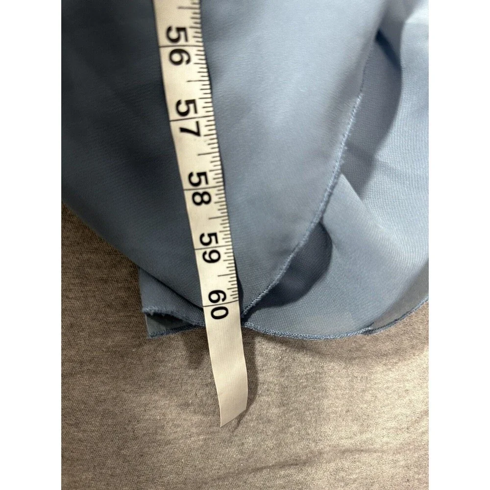 Jenny Yoo Collection Sz‎ 12 Kayla Gown Maxi Dress Slate Blue Hourglass Sl…